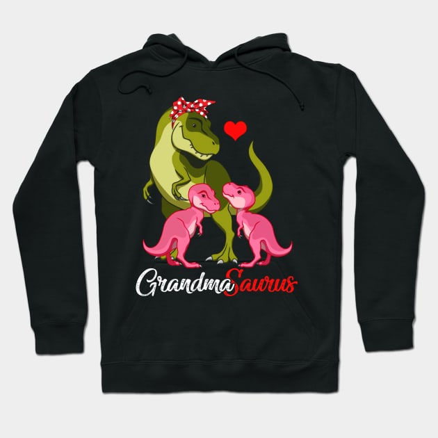 Grandmasaurus T-Shirt T-rex Grandma Saurus Dinosaur Hoodie by johnbbmerch